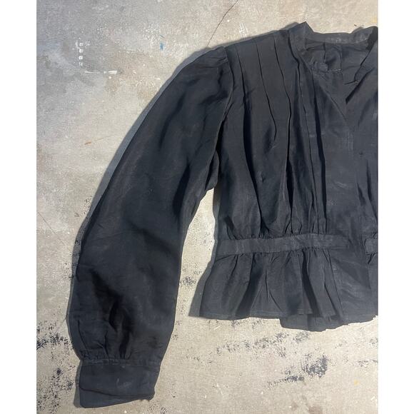 Vintage Antique 1809s Set Skirt Top, Black, Victorian, Victorian Gothic Funeral - Picture 9 of 16